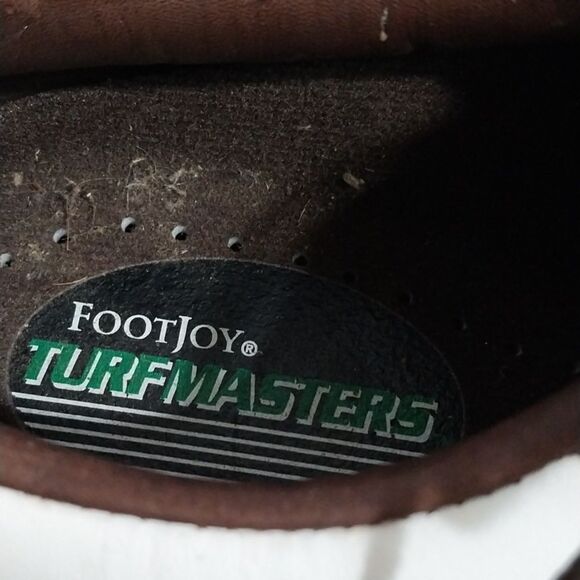 FootJoy Brown and White Men's Oxfords...SIZE 7.5 XW..."AS IS" - Picture 3 of 9